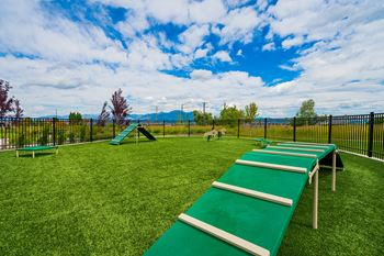 Dog parks with dog agility equipment